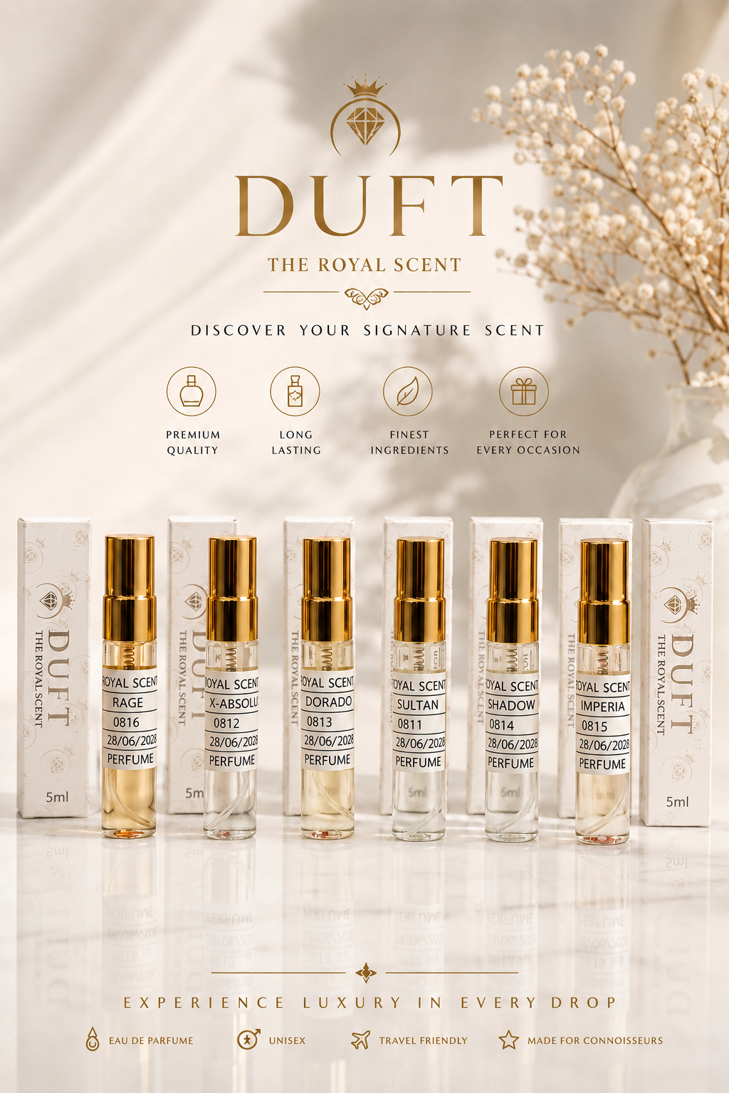 DUFT THE ROYAL SIX - 6 Piece Premium Discovery Box