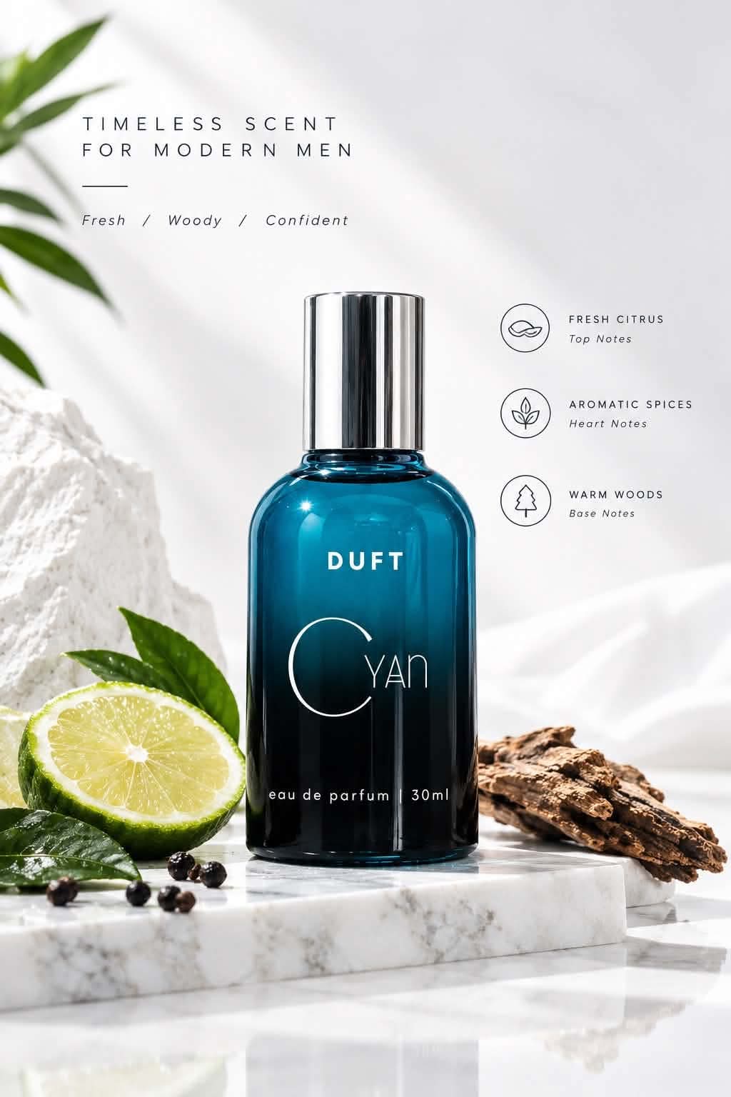 Duft Cyan EDP - Men (30ml.) (Similar to Bleu de C h a n e l )